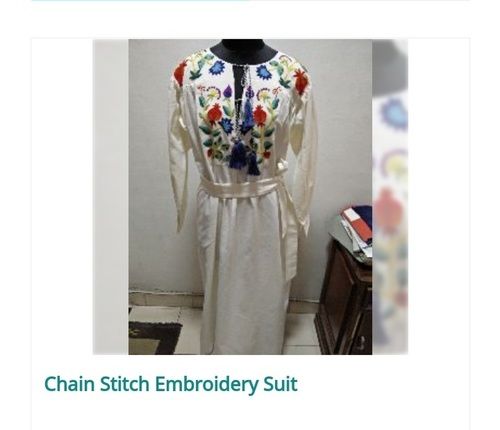 Fancy Chain Stitch Embroidery Suit