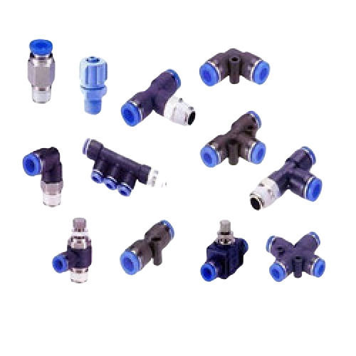 Plastic And Metal Chrome Plated Instant Push In Tube Fittings