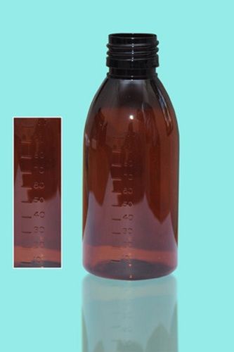 100 ML Dome Amber Pharma Cough Syrup PET Plastic Bottle