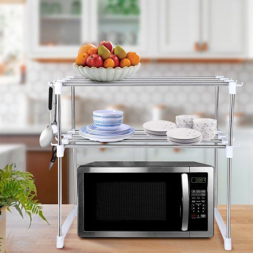 2 Layer Durable Multipurpose Kitchen And Hotel Use Stainless Steel Oven Stand