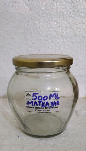 Glass Matka Jar (500 ML)