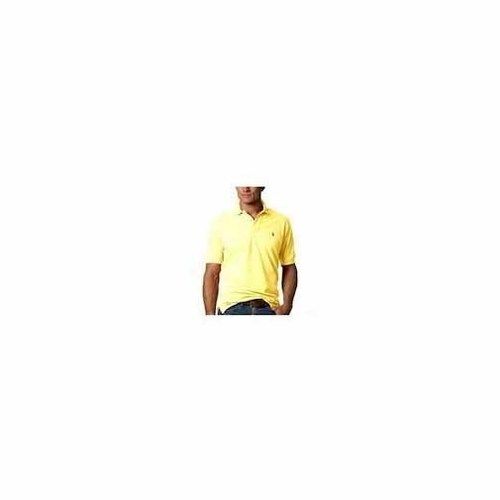 Mens Plain Yellow Polo Neck T Shirt