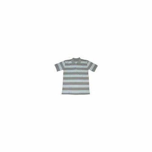 Mens Striped Dual Colour Polo Neck T Shirt