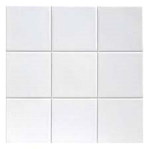 Plain White Colored Wall Tiles Size: Various Sizes Are Available at ...