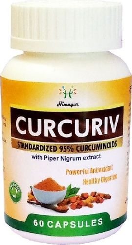 Curcumin Capsule - Herbal Medicine, Medicine Grade | For Hospital and Clinic Use, 60 Capsules, Store in Cool and Dry Place, As Prescribed By Doctor