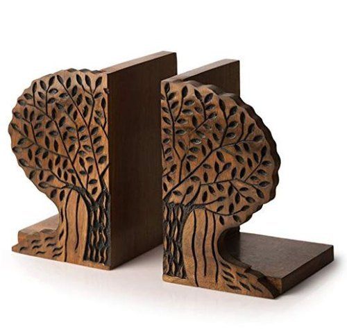 Longer Service Life Brown Wooden Bookend