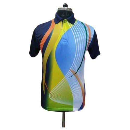 Mens Printed Multicolour Sports Polo T-Shirt Age Group: 18+