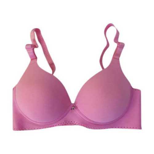 Pink Plain Padded Bra