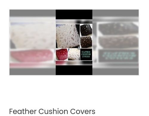Plain Style Feather Cushion Covers