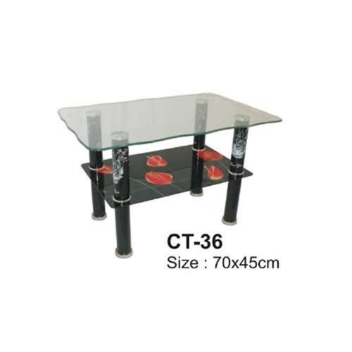 Rectangular 70x45 Cm Glass Center Table For Office And Home