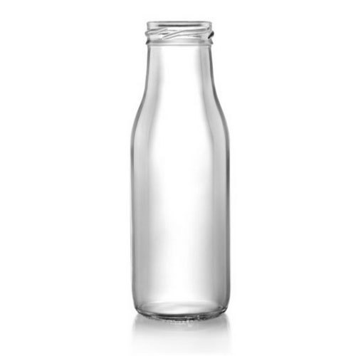 Round Milk Glass Bottle (300 Ml)