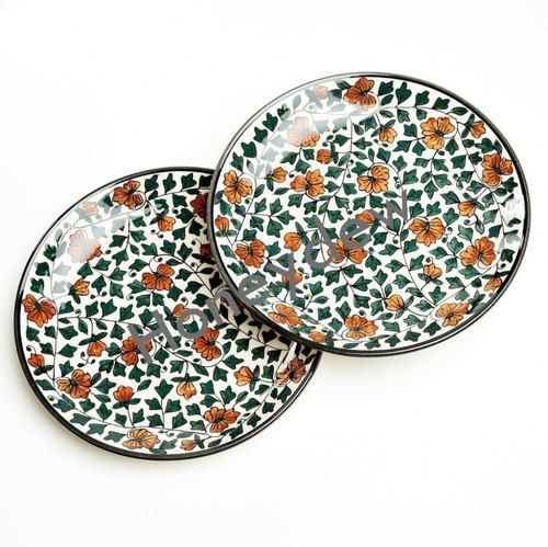 Round Shape Printed Ceramic Plates