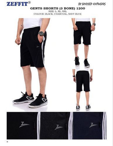 Multi Color Zipper Basic Gents Lower With Elastic Waist Band