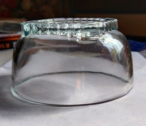 Crack Proof Transparent Round Glass Bowl