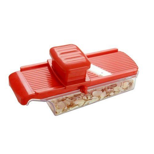 Durable Red And White Color Rectangular Shape Kitchen Self Use Manual Dry Fruit Slicer