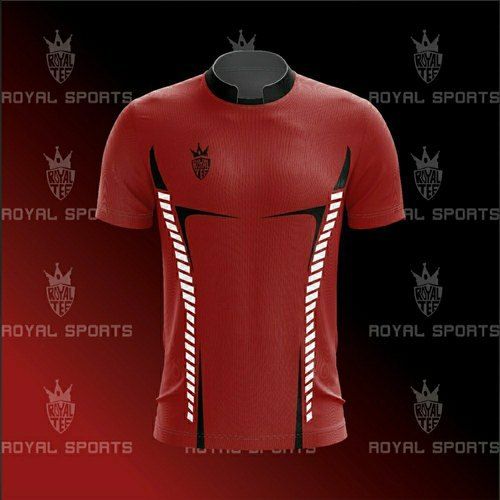 Mens Printed Short Sleeves Sports Jersey Age Group: 18+