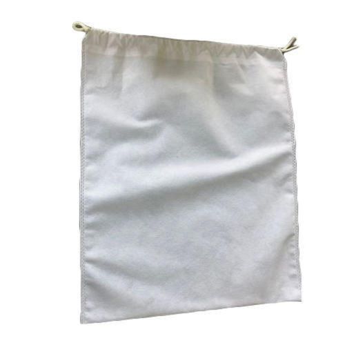 Plain White Reusable Non Woven Drawstring Bags Bag Size: Vary