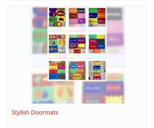 Rectangular Shape Stylish Door Mat