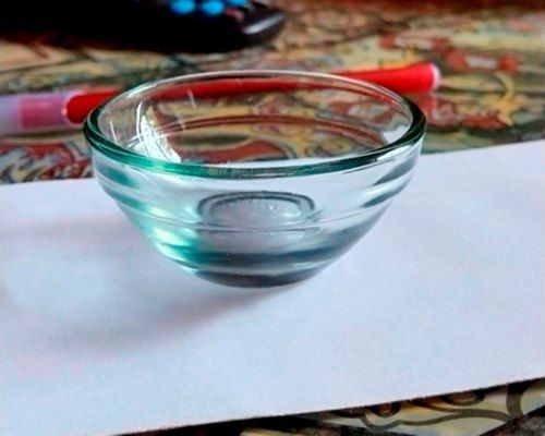 Transparent Round Glass Chutney Bowl