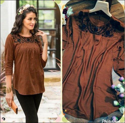 Ladies Fancy Rayon Embroidery Top