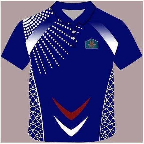 Mens Polo Neck Sublimation Sports T Shirt