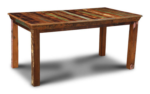 Roj Decor Modern Indian Handmade Shabby Reclaimed Wood Dining Table