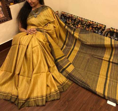 Pure Tassar Gicha Handloom Silk Saree