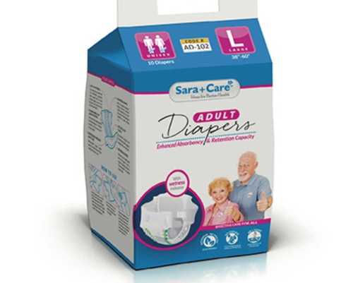 White Cotton Adult Diaper