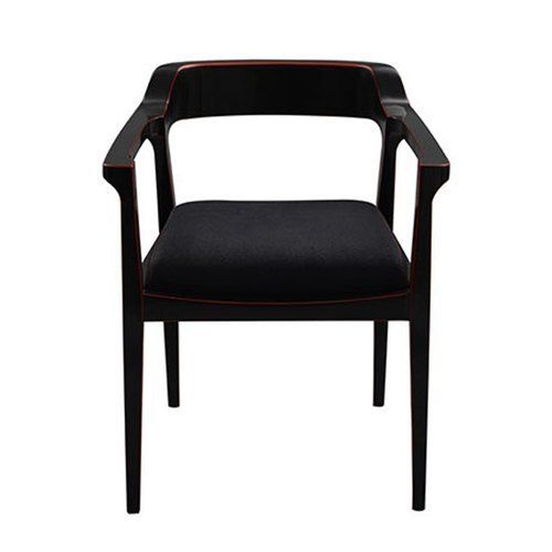 Black Color Wood Chair With Cushion