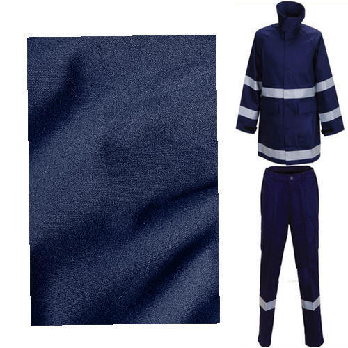 Navi Blue Reflective Uniform Fabric, Plain Pattern, Trusted Quality, Breath Taking Look, Soft Texture, Skin Friendly, Resist Tearing, Width : 54 Size: 1.22X45.72M/Roll