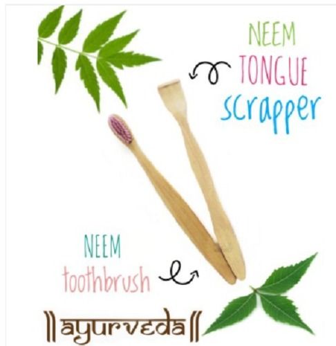 Neem Wood Toothbrush For Tooth Cleaning