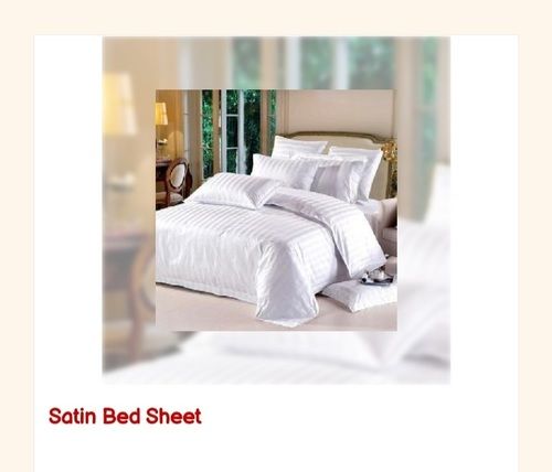 Plain Pattern Satin Bed Sheet