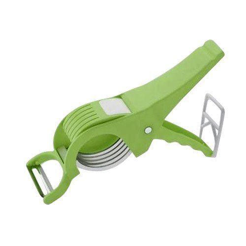 Plastic With Stainless Steel Made Green Color Round Shaped Kitchen Vegetable Peeler And Grater