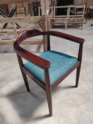 Round Back Wooden Arm Chair