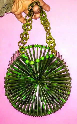 Multicolor Round Ladies Hand Purse