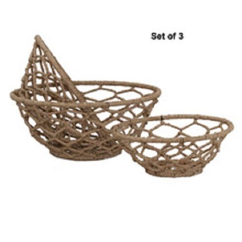 Various Colors Are Available Round Shape Storage Wire Basket