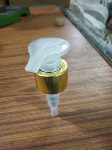 28mm Transparant Dispenser Pump With Golden Sleeve