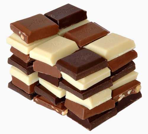 Bar Brown White Square Chocolate 