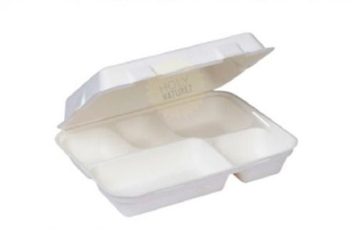 Eco Friendly Bagasse Box Trays With Lid 5cp