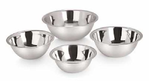 Silver Stainless Steel Deep Mixing Bowls