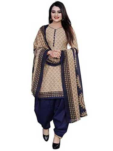 Any Color Party Wear Cotton Salwar Suit