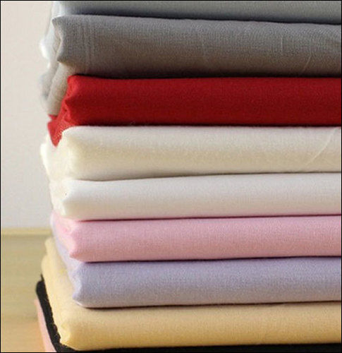 Red Plain Cotton Shirting Fabric