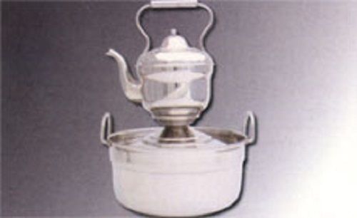 Silver Color Washing Bowl With Kettle