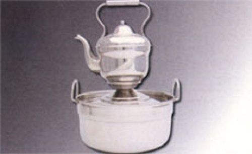 Silver Color Washing Bowl With Kettle Size: Various Sizes Are Available