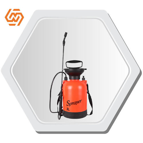 Black & Orange 3-8L Agricultural Air Pressure Plastic Portable Hand Pump Sprayer 