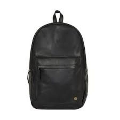 Attractive Black Leather Backpack