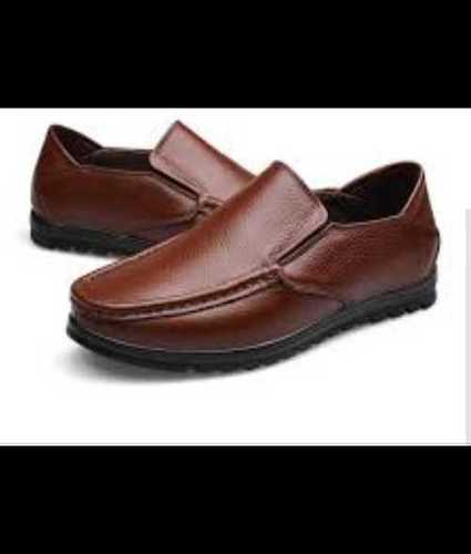 Brown Leather Men Shoes 