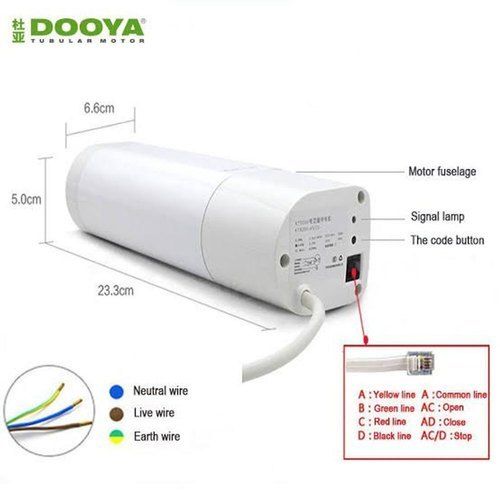 White Dooya Dt52-Rq 75-20 Curtain Motor