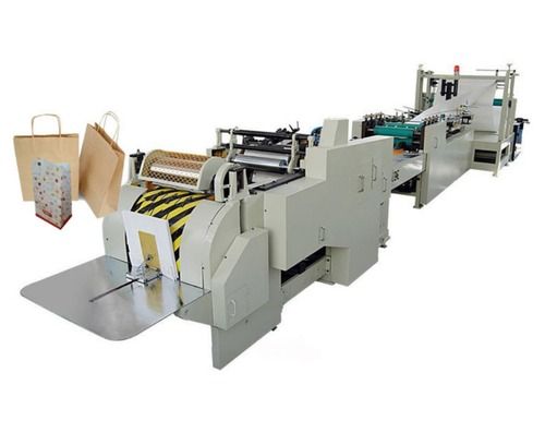 White Heavy Duty Paper Bag Making Machine