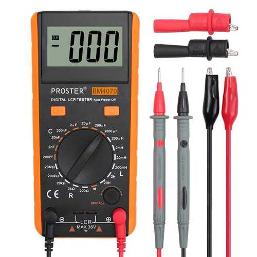 Yellow Industrial Usage Lcr Meter